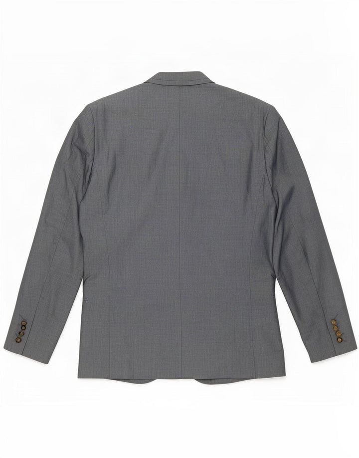 Męska marynarka zapinana na 2 guziki Ted Baker UK 40, duża, szara, bawełniana
