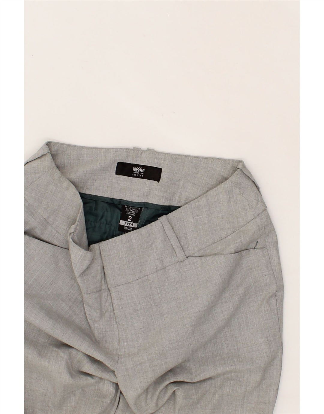 MOSSIMO Womens Bootcut Casual Trousers US 2 XS W25 L31 Grey Polyester Vintage Mossimo and Second-Hand Mossimo from Messina Hembry 