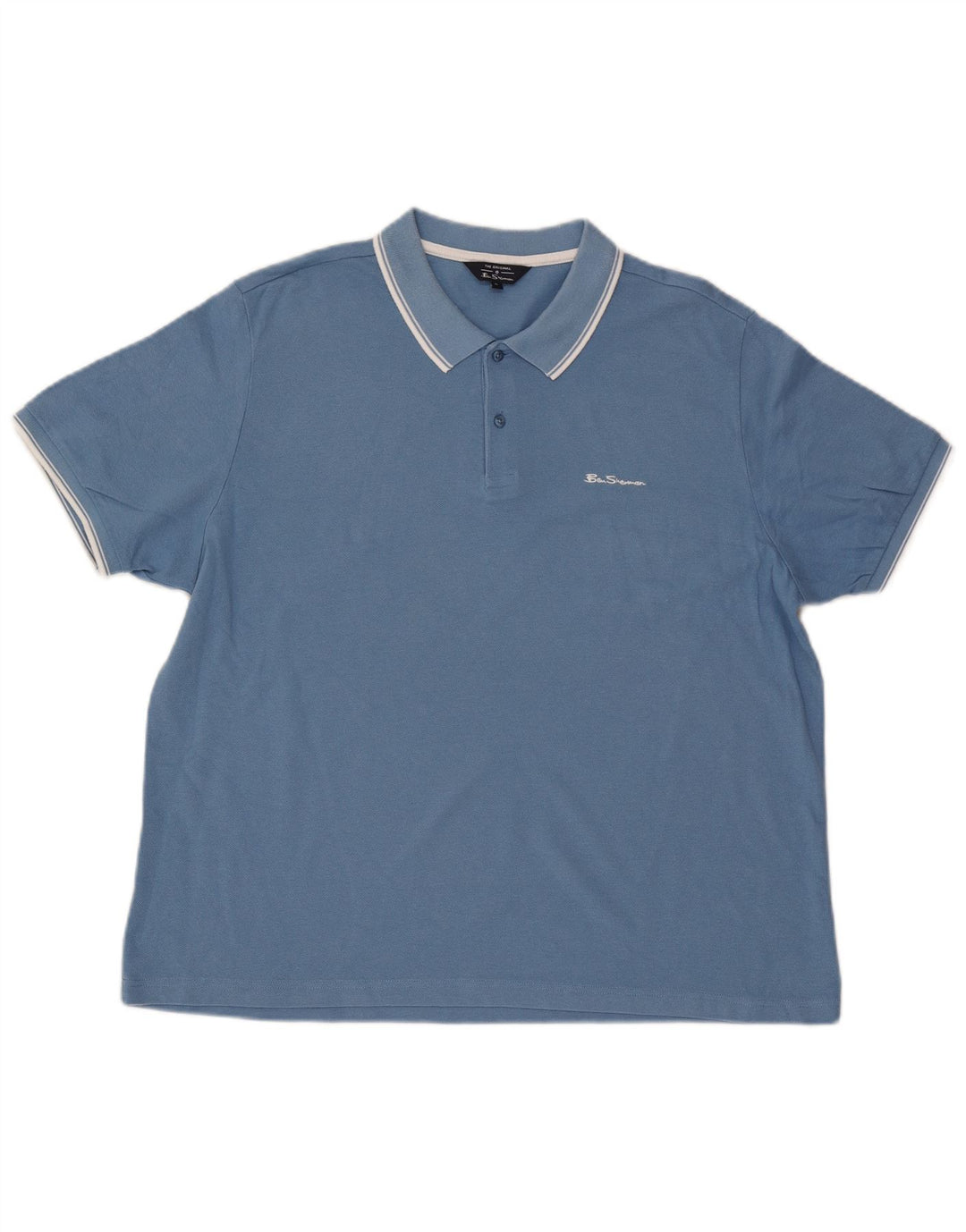 Męska koszulka polo Ben Sherman XL, niebieska, bawełniana