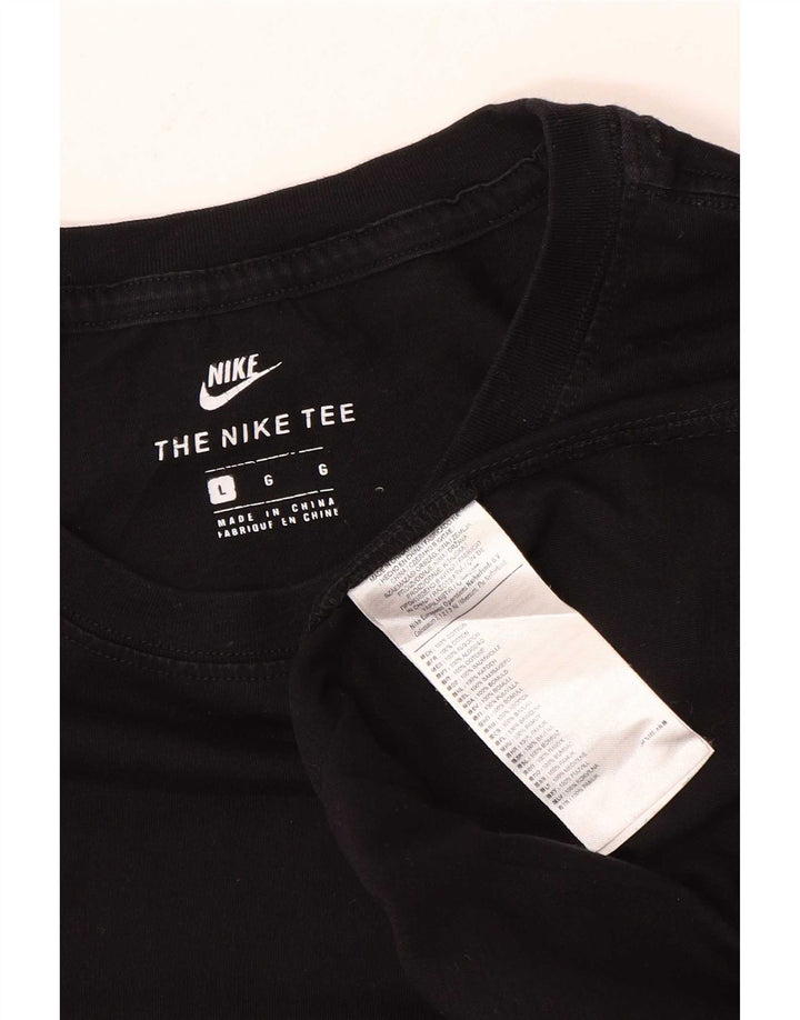 Męska koszulka męska z krótkim rękawem Nike o regularnym kroju, duża, czarna, bawełniana
