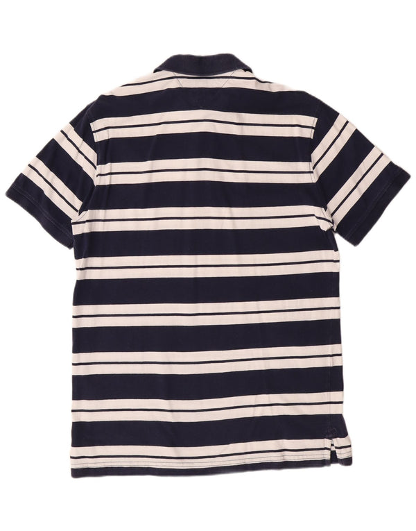 Męska koszulka polo Tommy Hilfiger o dopasowanym kroju, duża, bawełniana w granatowe paski