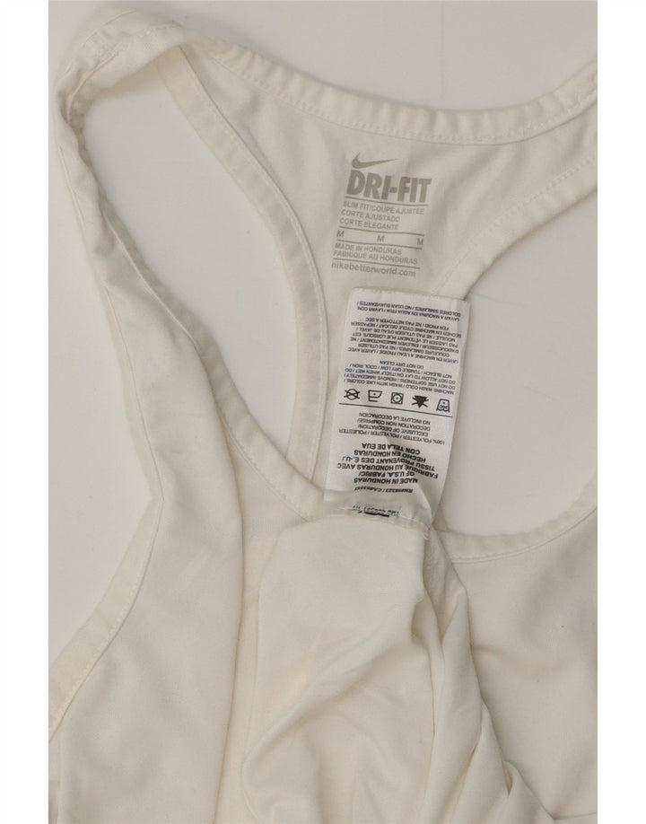 Damska kamizelka NIKE Dri Fit Slim Fit UK 12, średni biały poliester