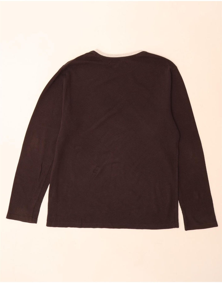 Top męski French Connection z długim rękawem, duży, szary, bawełniany