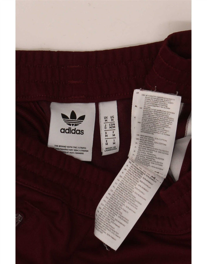 Męskie spodnie dresowe Adidas, średnia, bordowa bawełna