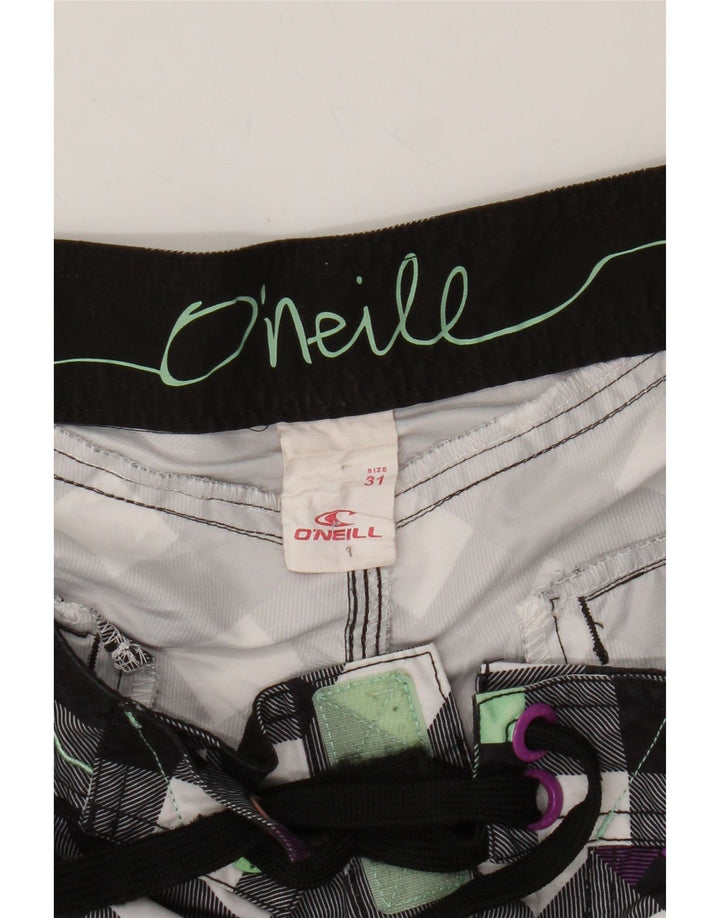 O'NEILL Mens Swimming Shorts Medium  Black Check Polyester Vintage O'Neill and Second-Hand O'Neill from Messina Hembry 