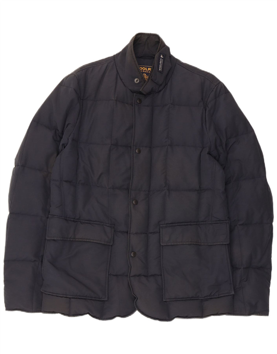 Męska ocieplana kurtka Woolrich UK 38 Średni granatowy, bawełniany