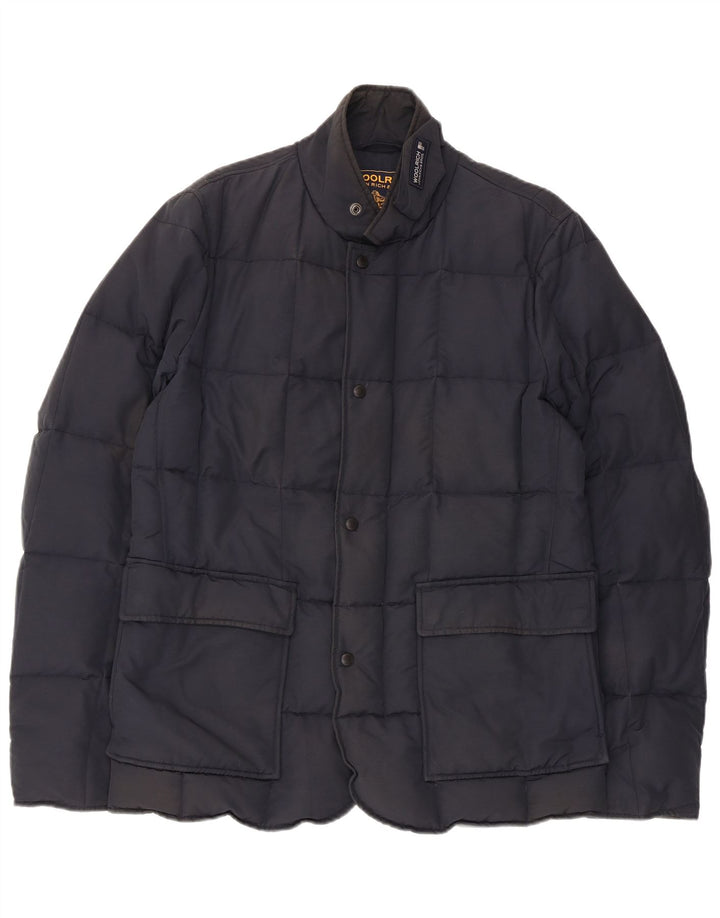 Męska ocieplana kurtka Woolrich UK 38 Średni granatowy, bawełniany