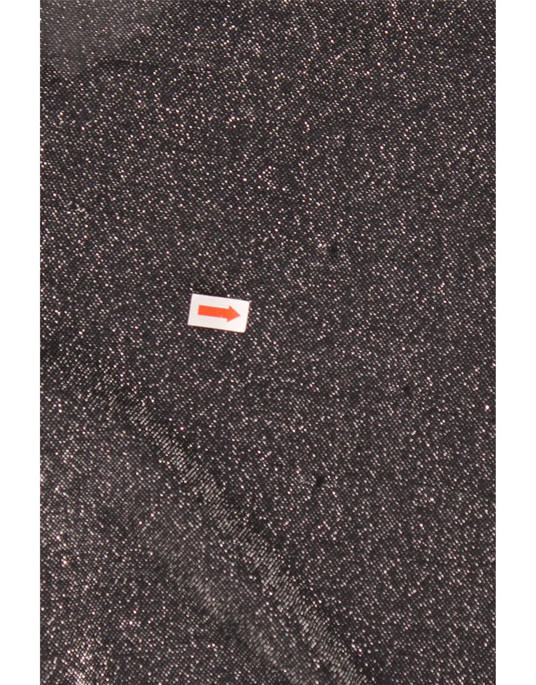 Damska bluzka koszulowa oversize VINTAGE UK 16, duża, czarna, nakrapiana, poliester