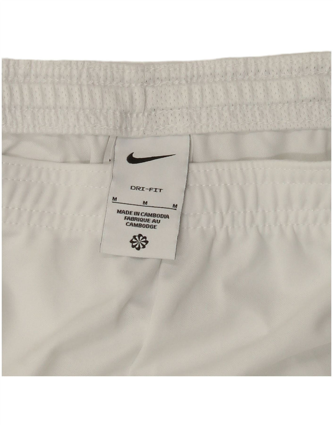 Męskie spodenki sportowe NIKE Dri Fit, średni biały poliester