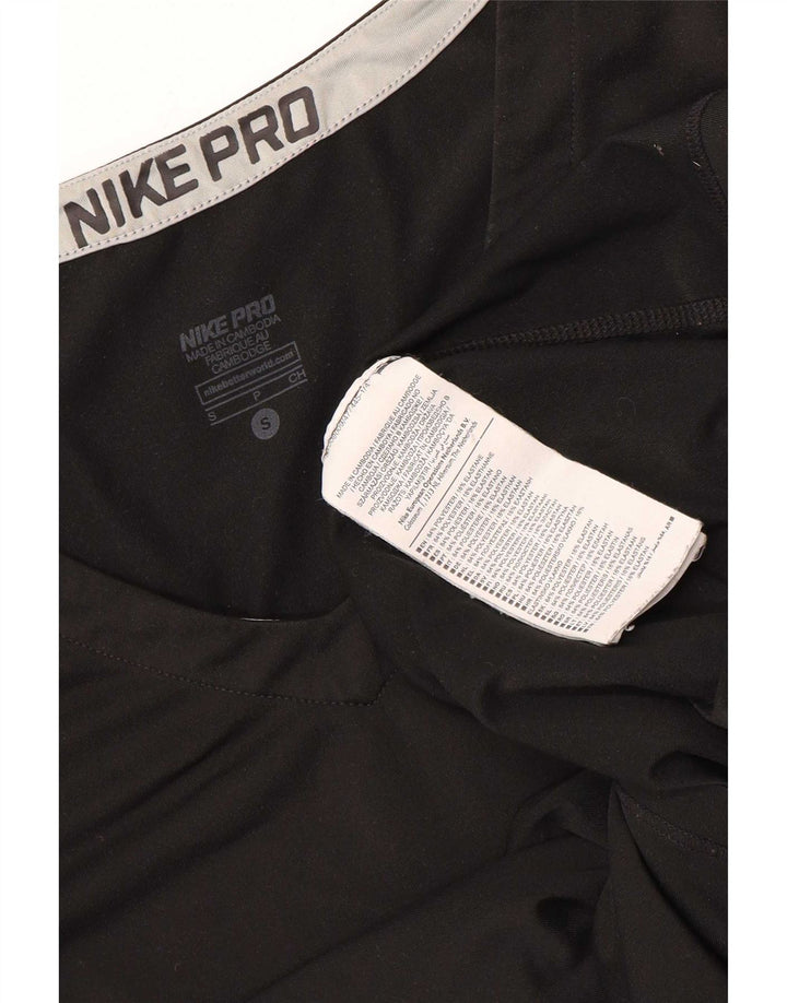 Damska koszulka Nike Dri Fit z długim rękawem, UK 8, mały, czarny poliester
