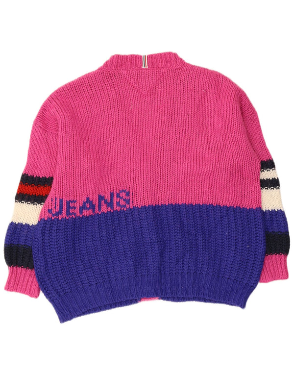 Damski sweter graficzny Tommy Hilfiger UK 14, średni róż