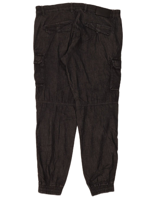 Damskie spodnie joggery Gas XL W36 L31 Szara bawełna