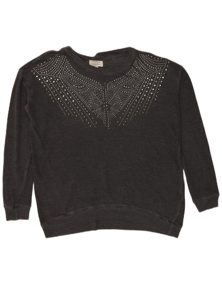 Bluza damska Zara Trafaluc UK 14, średnia szarość