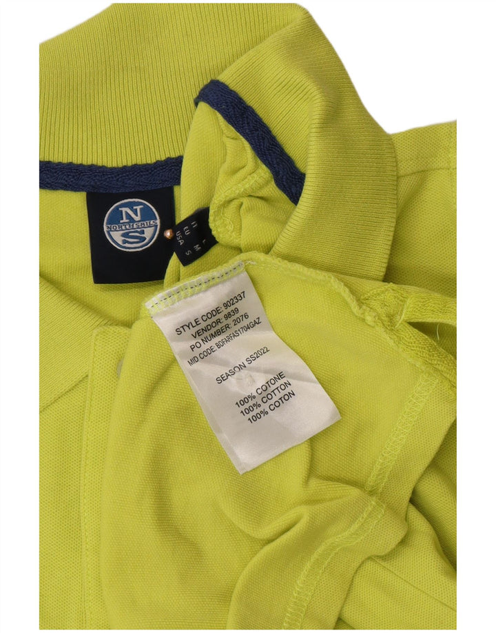Męska koszulka polo NORTH SAILS, bawełniana, w kolorze średnio zielonym