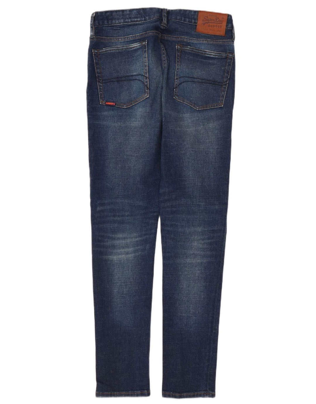 SUPERDRY Męskie jeansy slim w trudnej sytuacji W32 L29 Niebieskie bawełniane