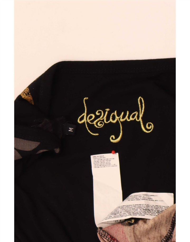 Damska sukienka o linii A Desigual UK 12, średnia, wielokolorowa, geometryczna