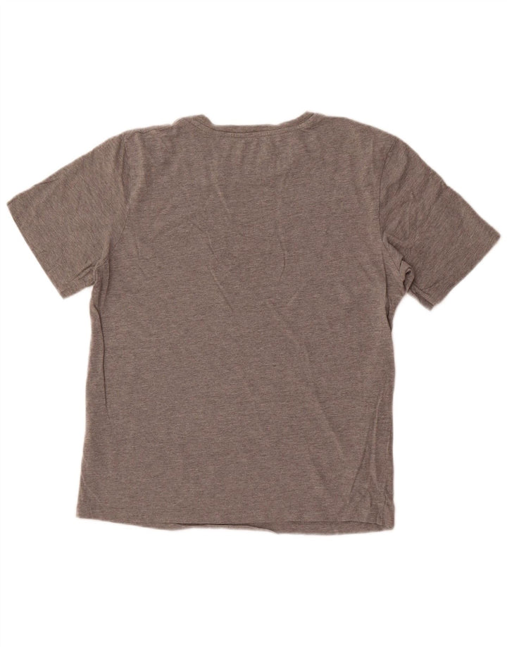 Męski T-shirt z grafiką Jack & Jones, mały, szary, nakrapiany, bawełniany