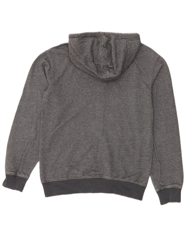Męski sweter z kapturem i zamkiem błyskawicznym Quiksilver, średnioszary, bawełniany