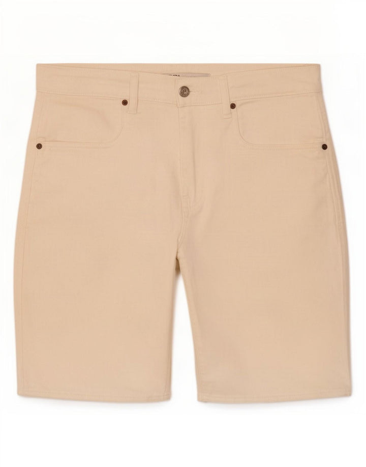Męskie spodenki jeansowe Zara EU 42 Large W32 Off White