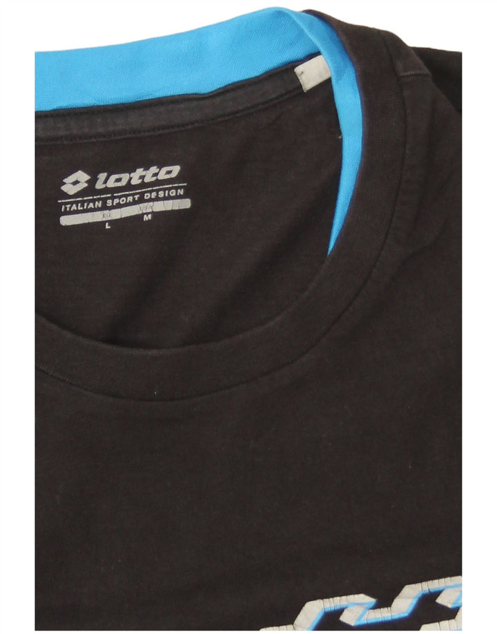 Męska koszulka graficzna LOTTO Top Medium Black
