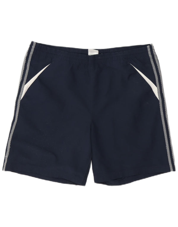 Męskie spodenki sportowe Adidas Climacool, duże, granatowe, z blokami kolorów, poliestrowe