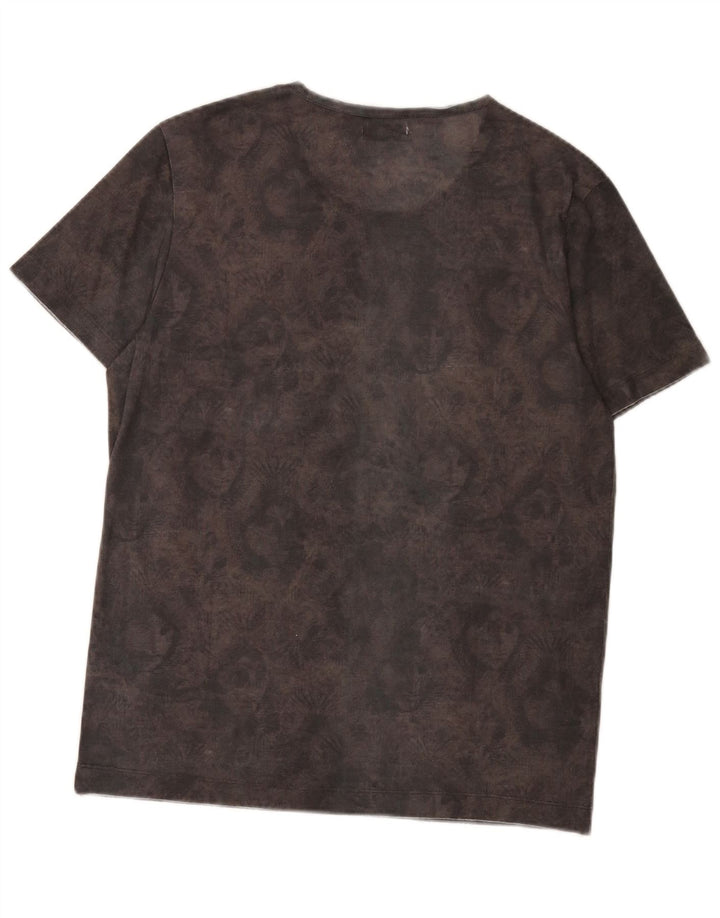 Męska koszulka z grafiką Rifle Top Medium Grey Tie Dye