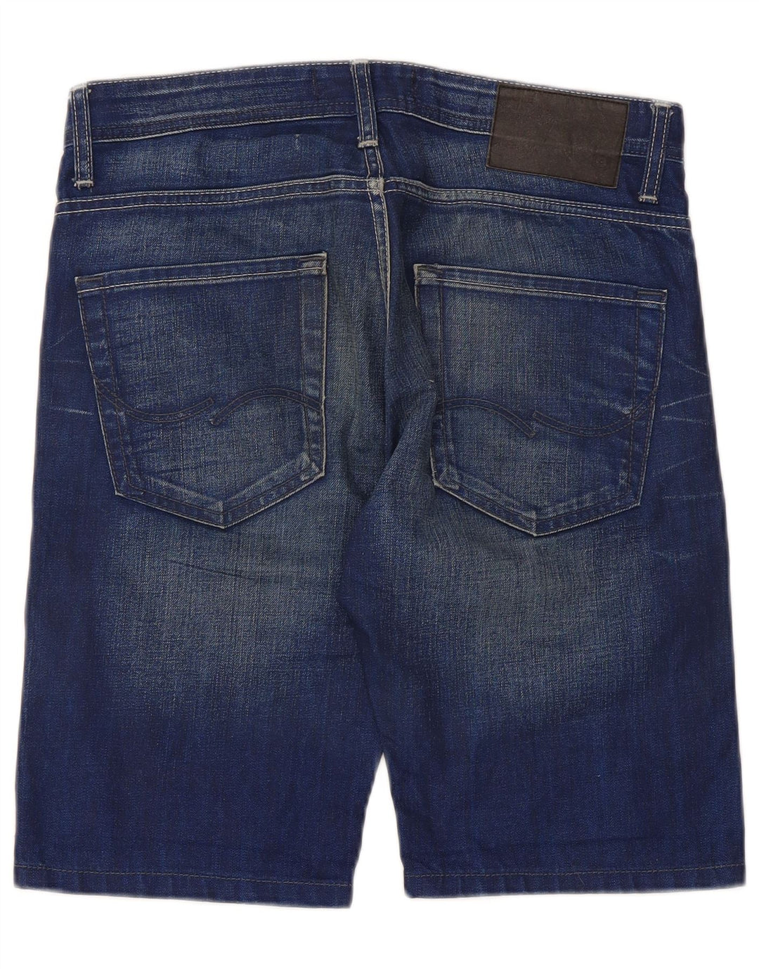 Męskie spodenki jeansowe Jack & Jones o regularnym kroju, małe W32, niebieskie, bawełniane