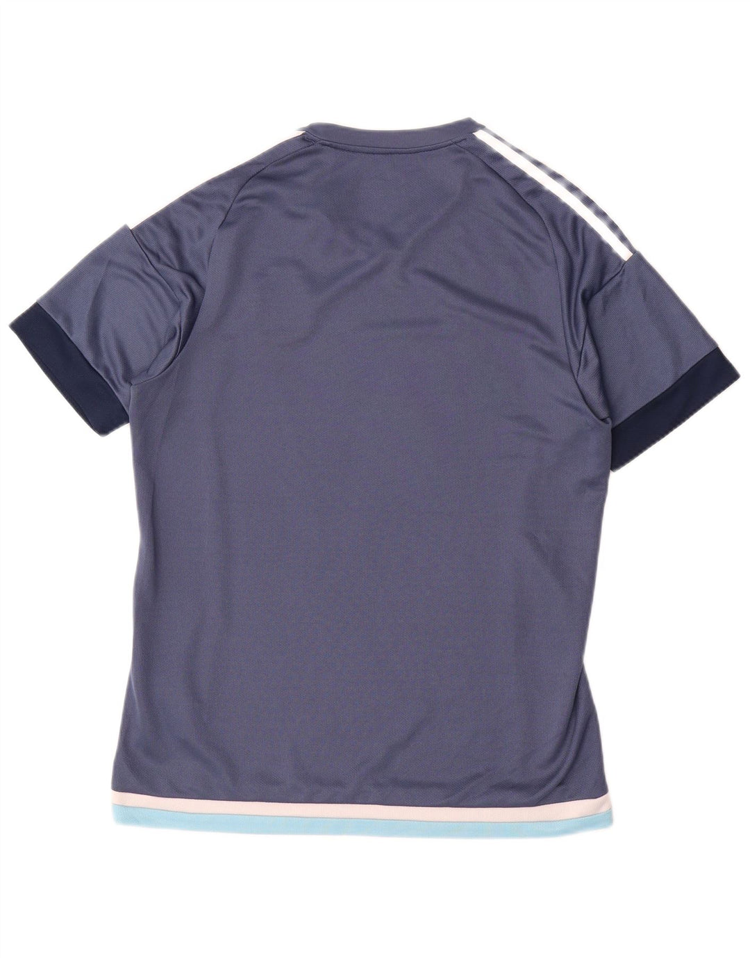 Męska koszulka Adidas Climalite Top, średnia, granatowa, poliester z blokami kolorów
