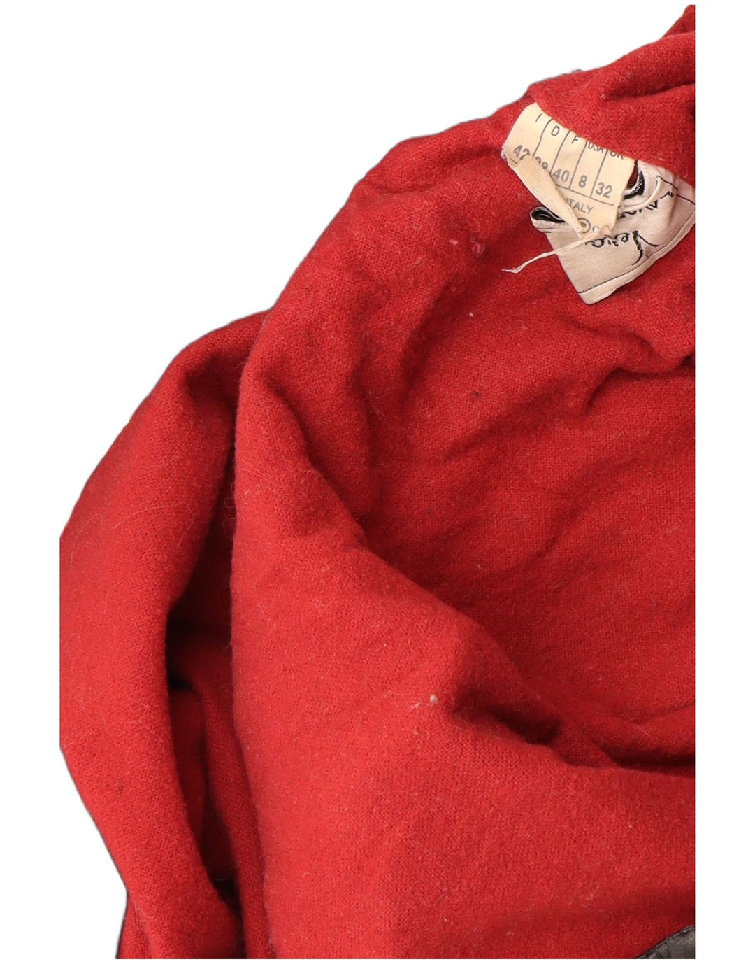 VINTAGE damski płaszcz skórzany z kapturem, oversize IT 42, średnia czarna skóra