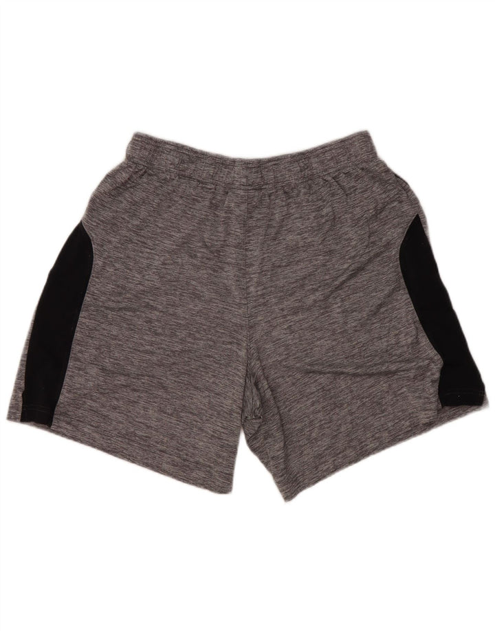 Męskie spodenki sportowe UNDER ARMOUR, duże, szare, z blokami kolorów, poliestrowe