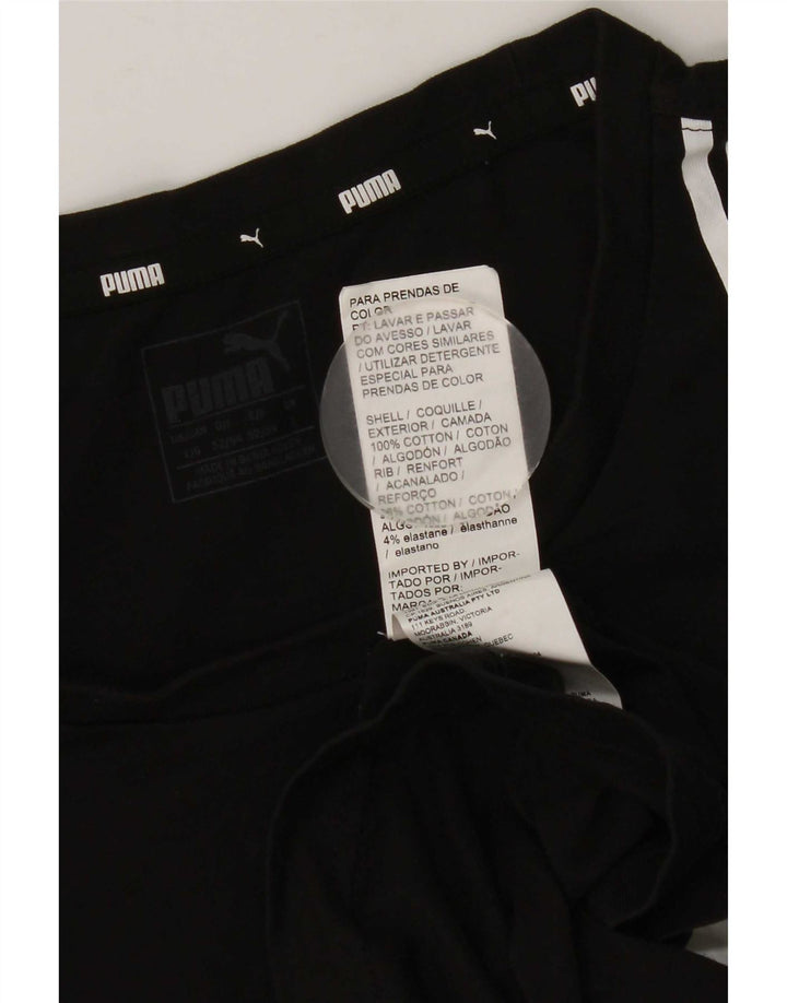 T-shirt męski Puma, duży, czarny, bawełniany z blokami kolorów