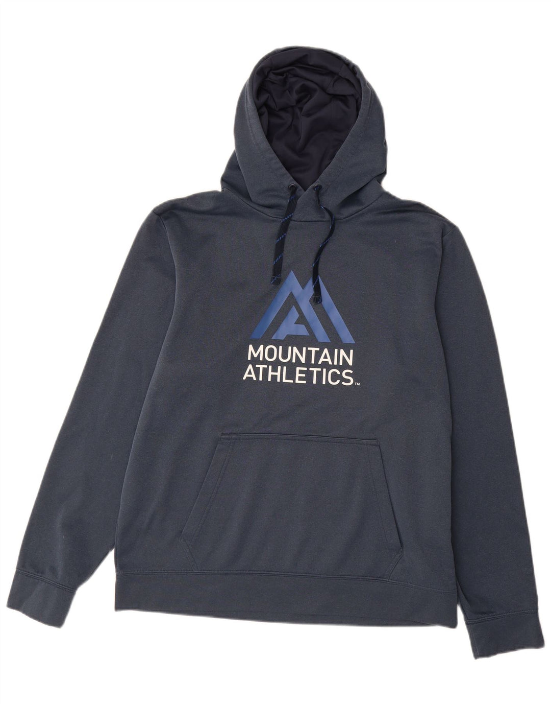 Męski sweter z kapturem The North Face z grafiką, duży, granatowy, poliester