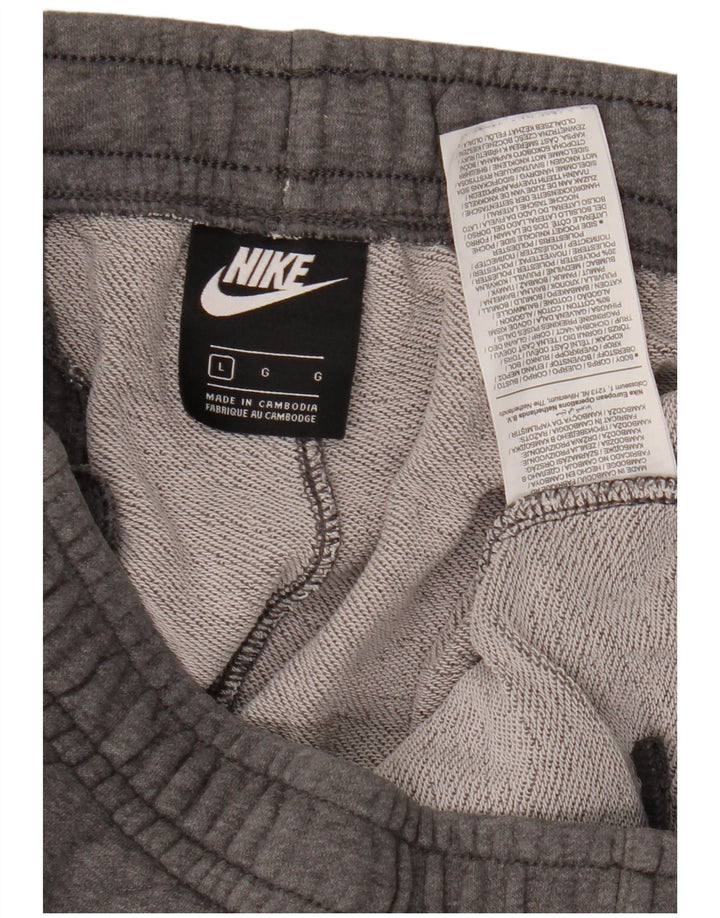 Męskie spodnie dresowe Nike, duże, szare, bawełniane