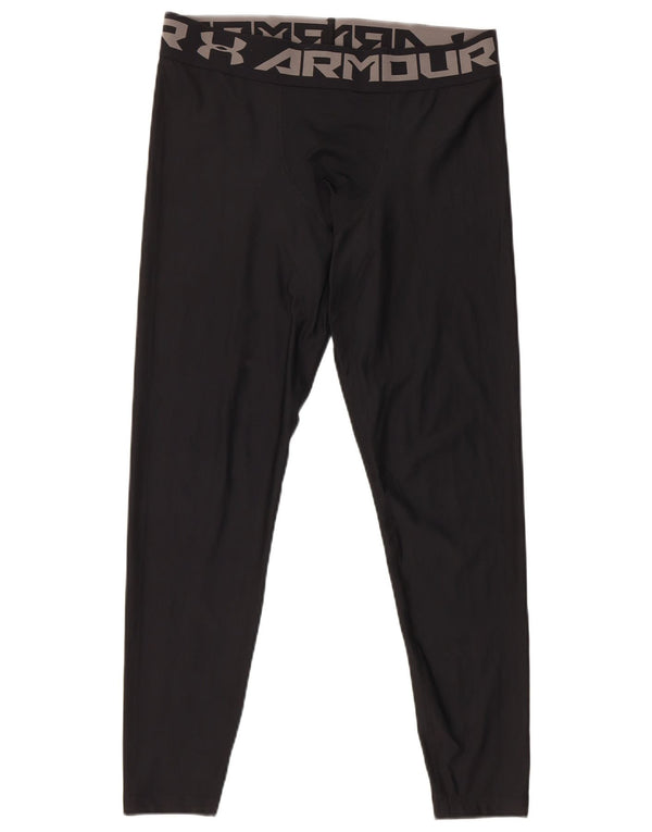 Męskie legginsy z grafiką Under Armour XL, czarne, poliestrowe