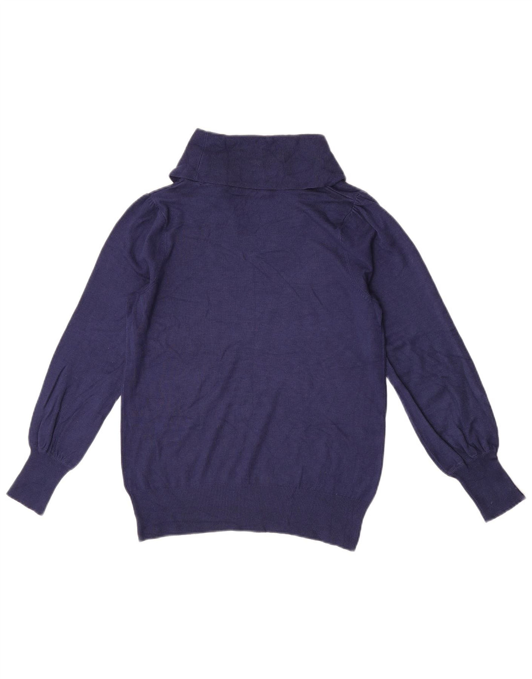 Marks & Spencer Damski sweter z golfem UK 10, mały, granatowy