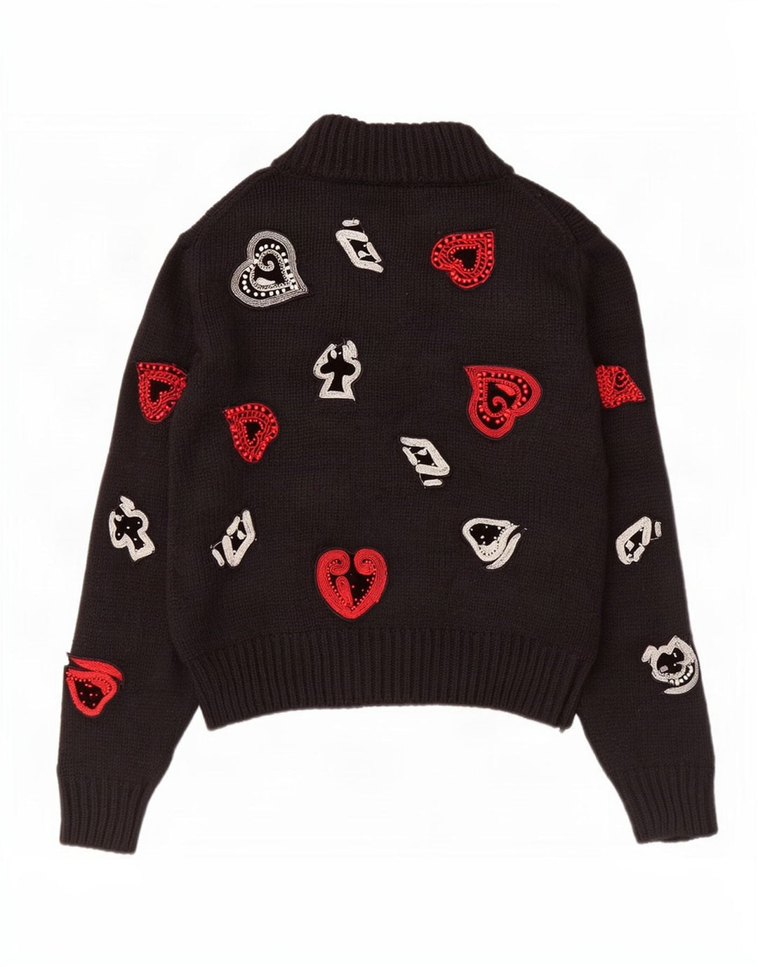 Damski sweter z golfem Zara UK 12, średni czarny