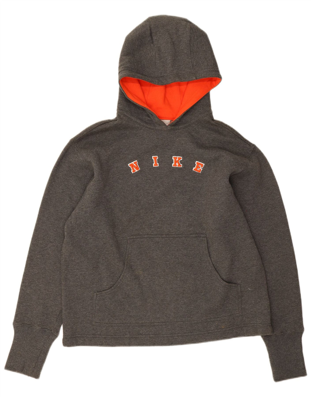 Damski sweter z kapturem Nike Graphic Oversize US 8/10, średnioszary, bawełniany