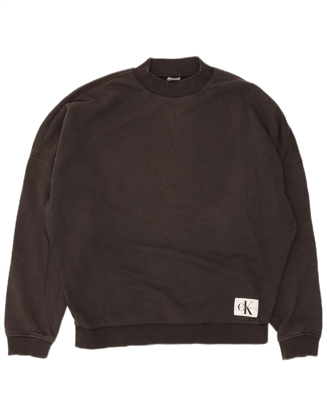 Damski sweter oversize Calvin Klein UK 10, mały, czarny, bawełniany