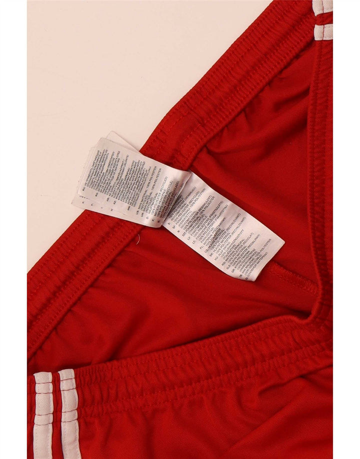 Męskie spodenki sportowe adidas Graphic Regular, średnio czerwone, poliestrowe