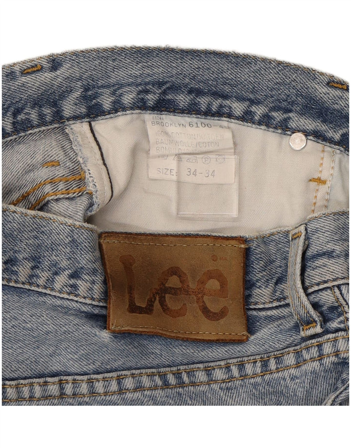 LEE Mens Brooklyn Tapered Jeans W34 L26 Blue Cotton