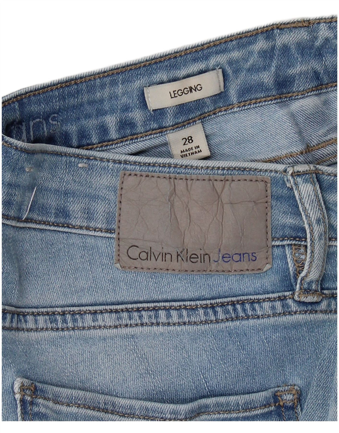 CALVIN KLEIN Damskie legginsy Skinny Jeans W28 L28 Niebieskie