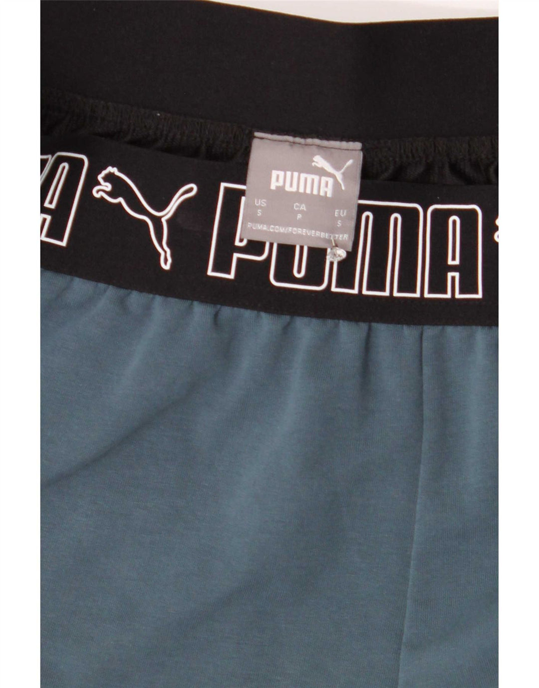 Męskie spodenki sportowe Puma z grafiką, małe, niebieskie, z blokami kolorów