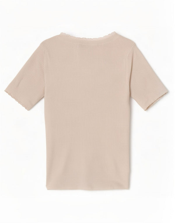 T-shirt damski Marks & Spencer Top UK 8, mały, złamany biały akryl