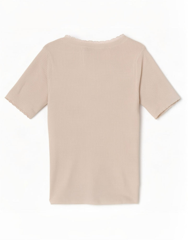T-shirt damski Marks & Spencer Top UK 8, mały, złamany biały akryl