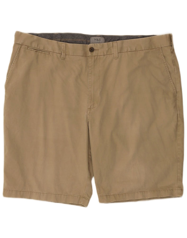 Marks & Spencer Męskie spodenki Chino W44 2XL Beżowa bawełna