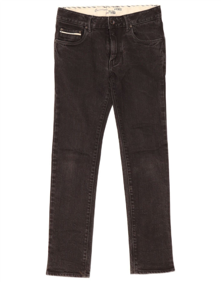 Damskie jeansy Vans Slim W26 L27 Czarne bawełniane