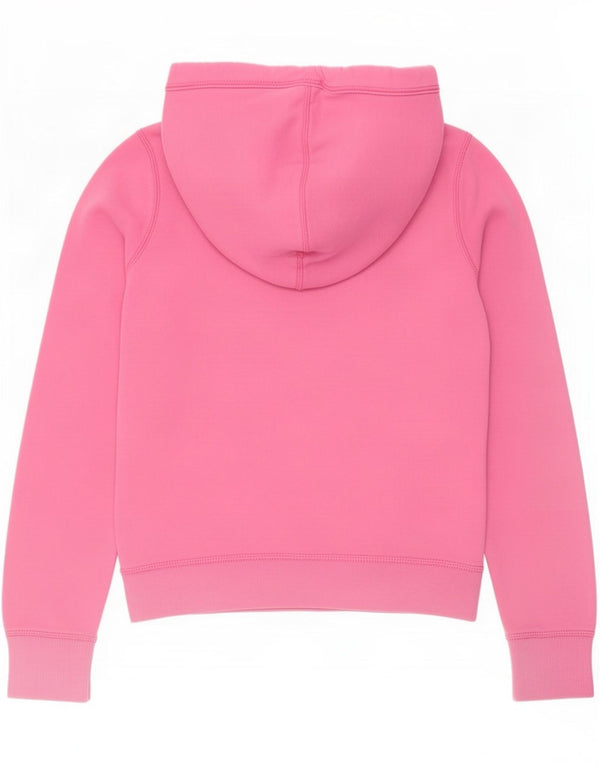 Damski sweter oversize z kapturem Abercrombie & Fitch, UK 10, mały, różowy