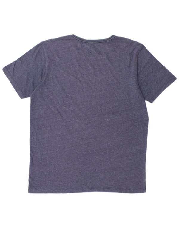 Męska koszulka z grafiką ANIMAL, duża, granatowa, poliestrowa