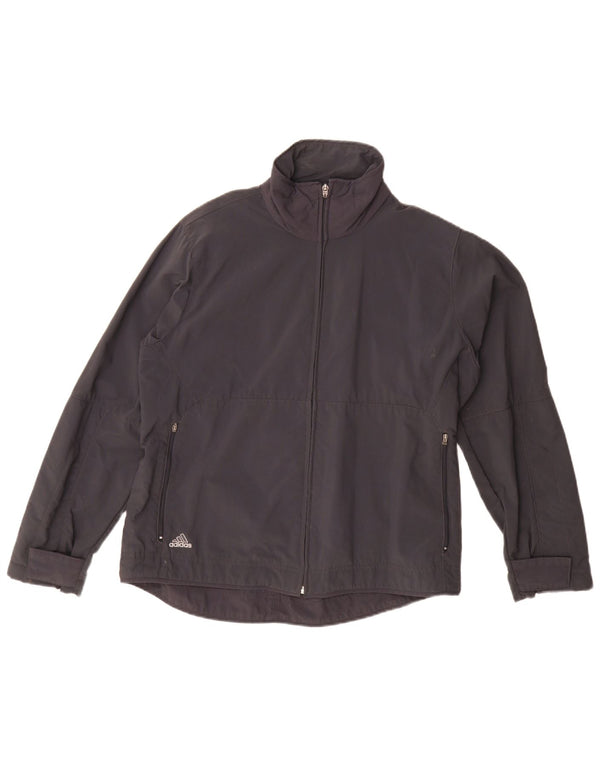 Damska kurtka bomber Adidas UK 14, duża, czarna, poliamidowa