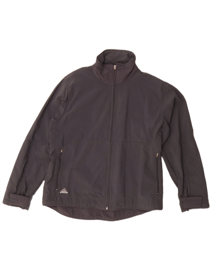Damska kurtka bomber Adidas UK 14, duża, czarna, poliamidowa